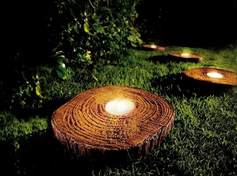 Rondele lemn luminoase